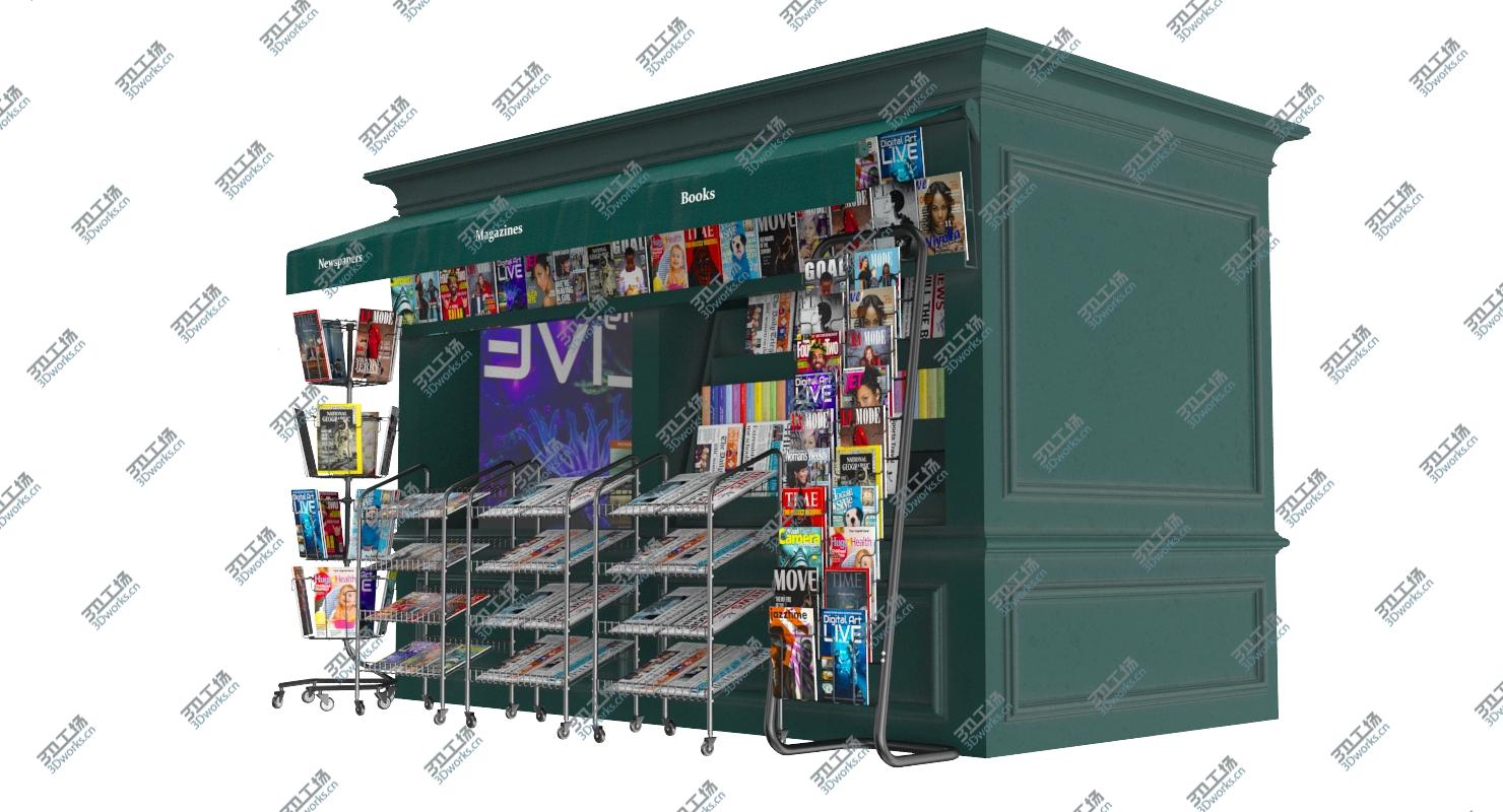 images/goods_img/2021040232/3D News Stand Kiosk Booth model/5.jpg